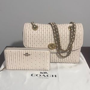 ‼️ SOLD ‼️ Coach Parker with Rivets + Wallet